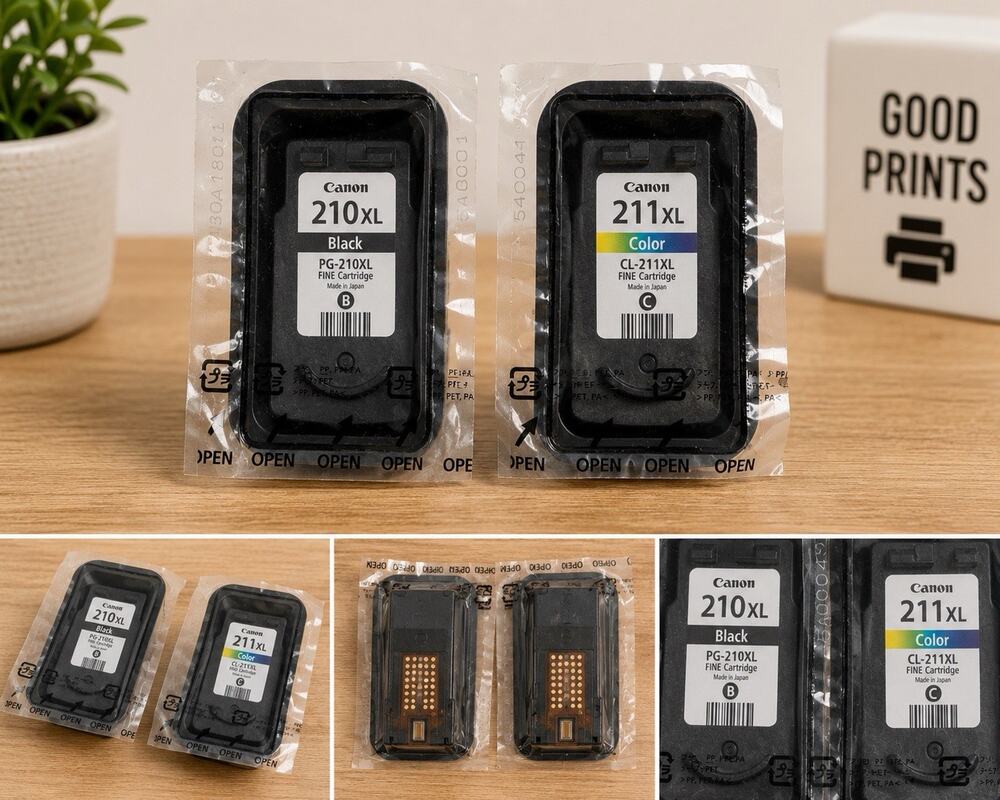 Canon PG-210XL Black CL-211XL Color Genuine OEM Ink Cartridge Set Sealed